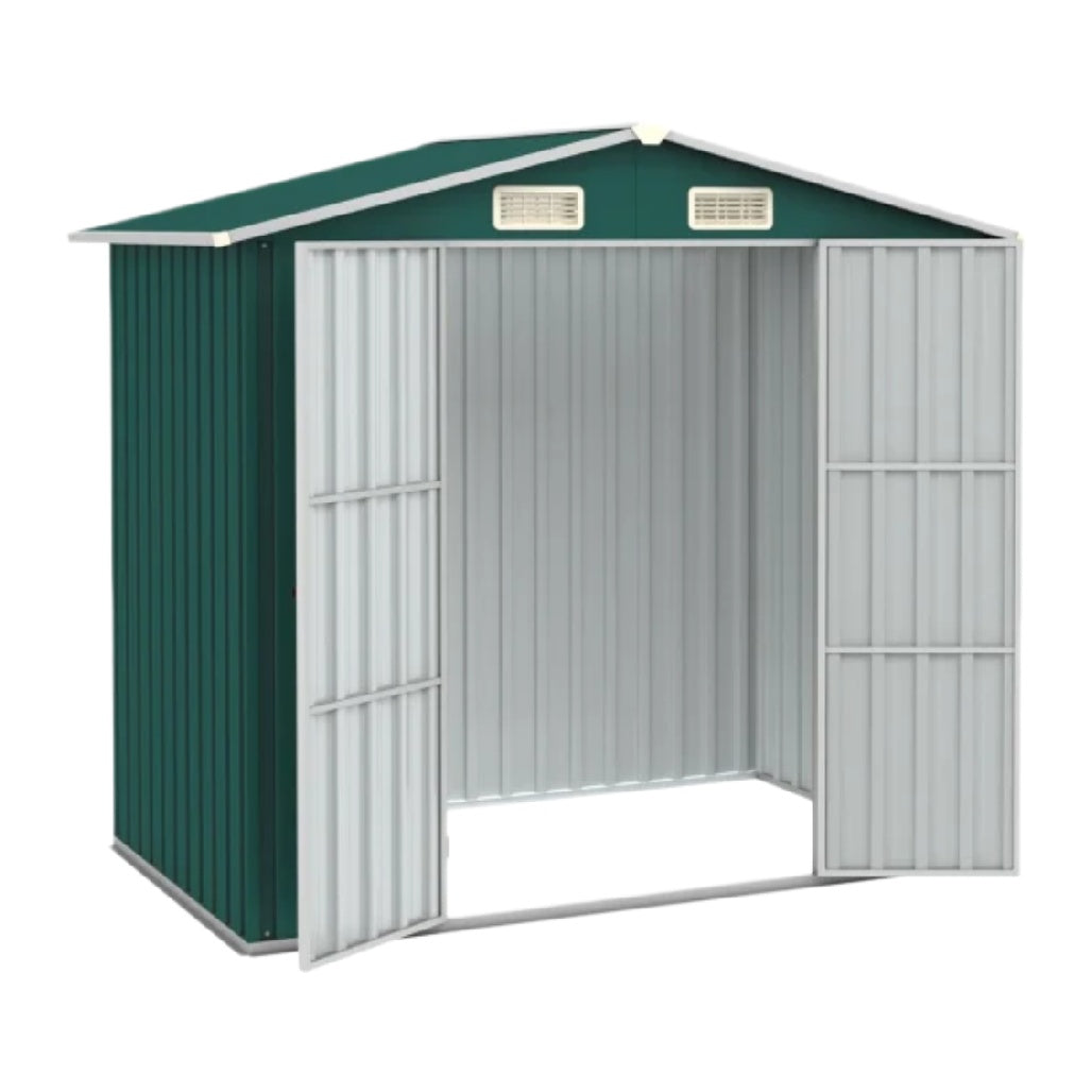 Metal Garden Shed for Outdoor Storage - Steel Construction - 200 x 120 x 180