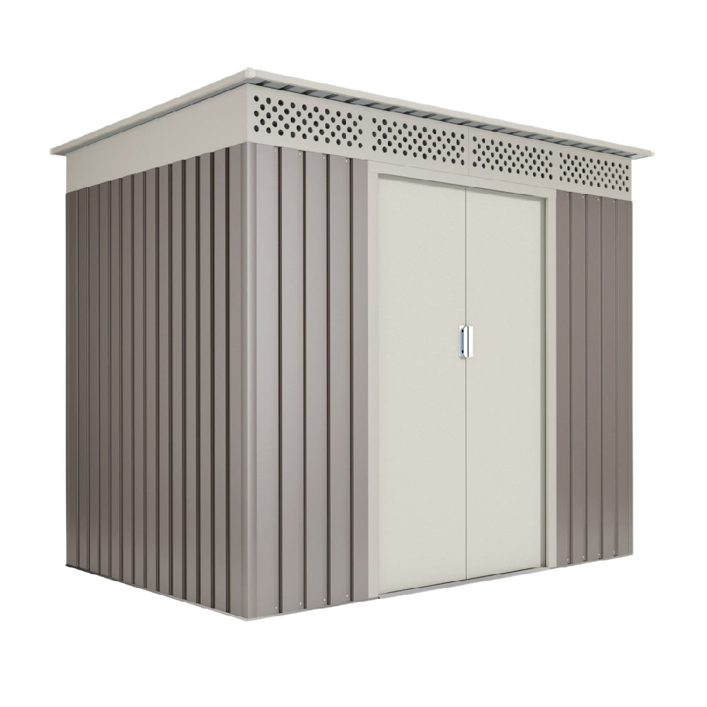 Outdoor Storage Shed for Garden Use Made of Steel - 150 x 100 x 120
