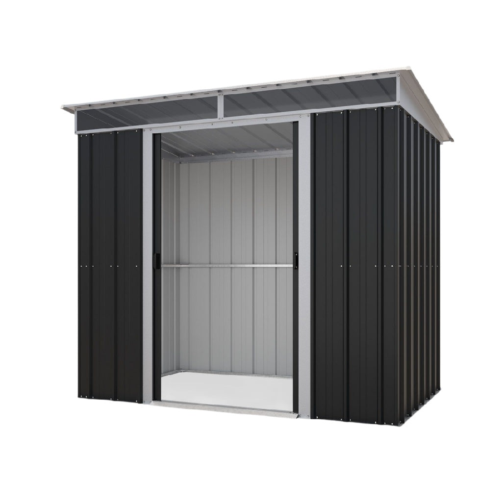 Metal Garden Shed for Outdoor Storage - Galvanized Steel - 100 x 80 x 100