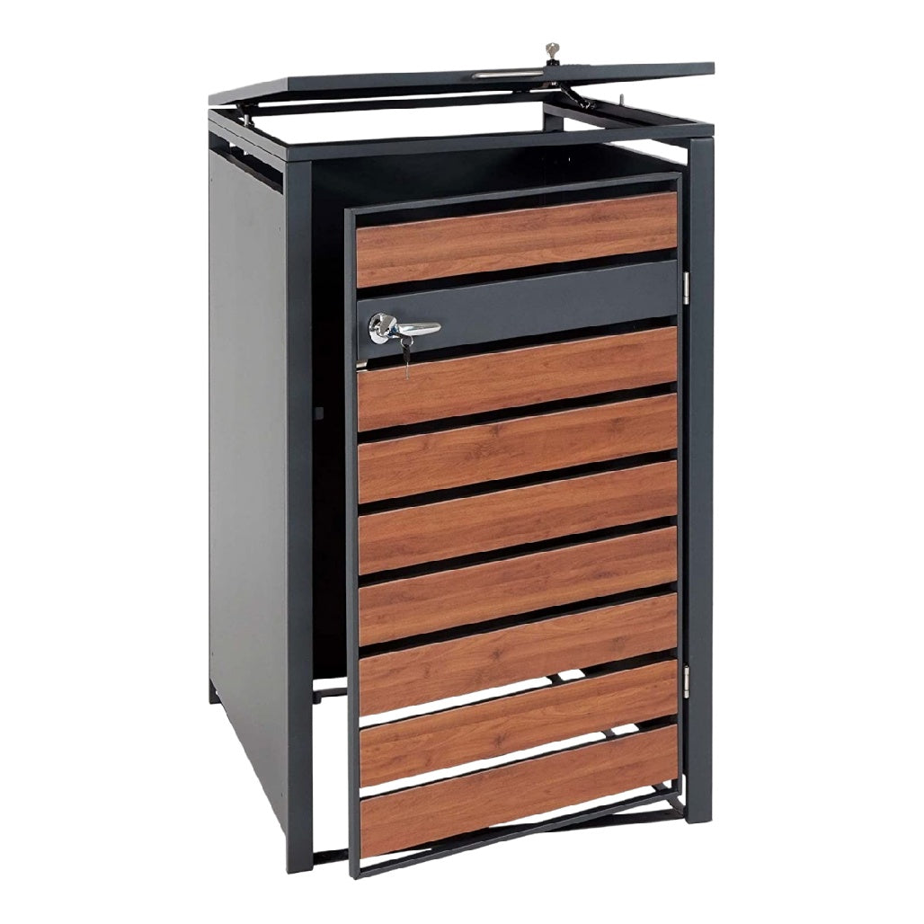 Storage Cabinet for Indoor Use in Wood and Metal - 120 x 80 x 200
