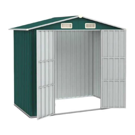 Metal Garden Shed for Outdoor Storage - Steel Construction - 200 x 120 x 180
