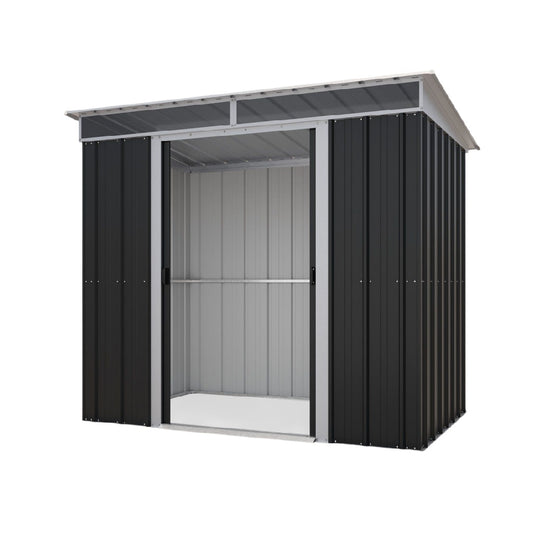 Metal Garden Shed for Outdoor Storage - Galvanized Steel - 100 x 80 x 100