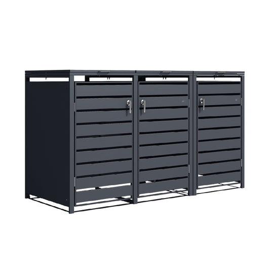 Outdoor Storage Cabinet for Garden Use in Metal - 150 x 50 x 90
